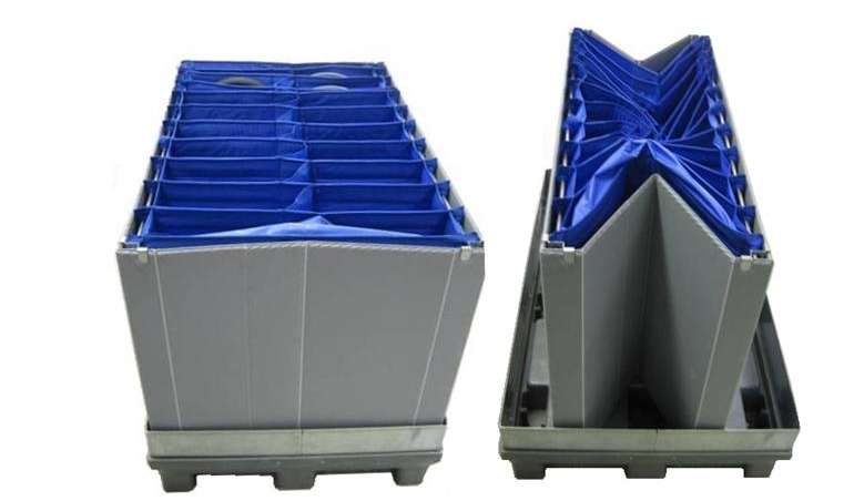 Palleten-Ring-System mit Textil faltbar