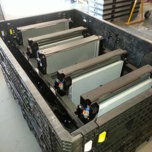 Standard container radiator mounts