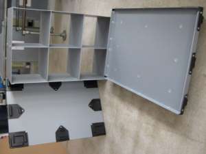 kundenspezifisches Palletten-Ring-System mit Gefache und Deckel
