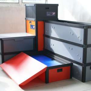 die schwere Version unserer Individuellen Kleinladungsträger als Stapelboxen