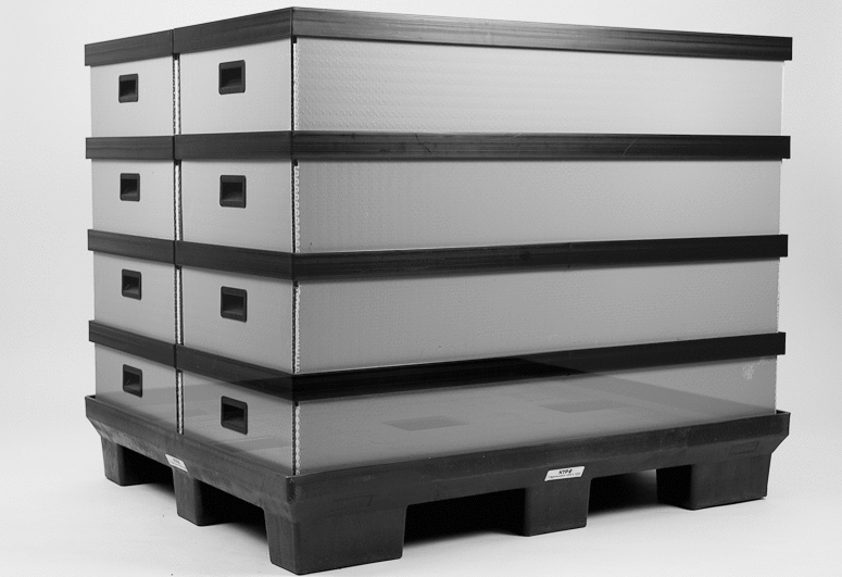 Box TaraBoxMedium Stapel auf Pallettenboden
