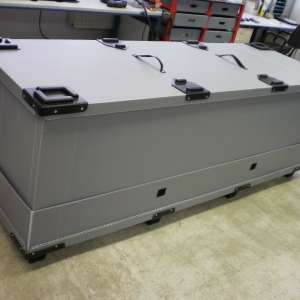 custom container with base and lid